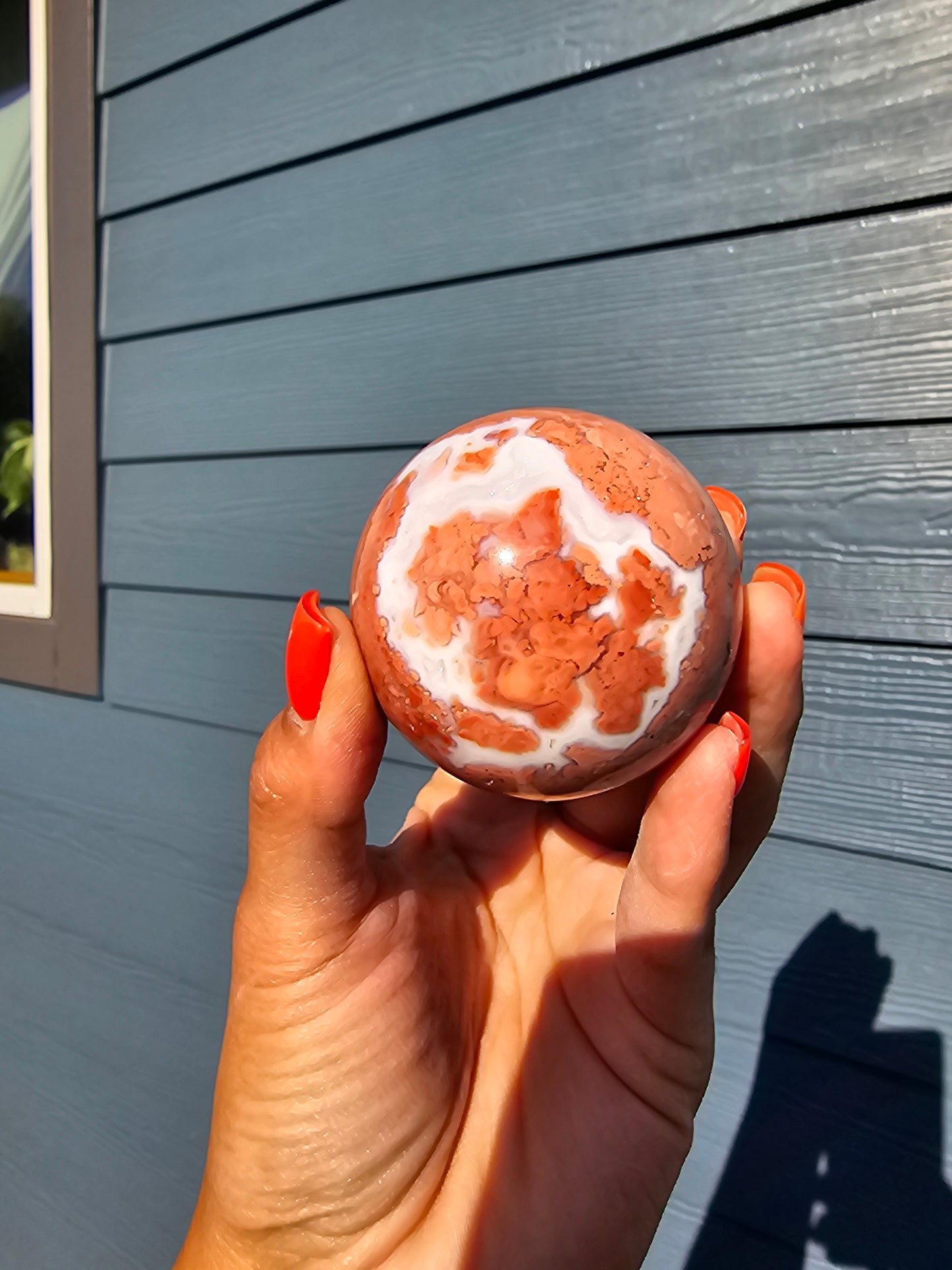 Cotton Candy Agate Sphere