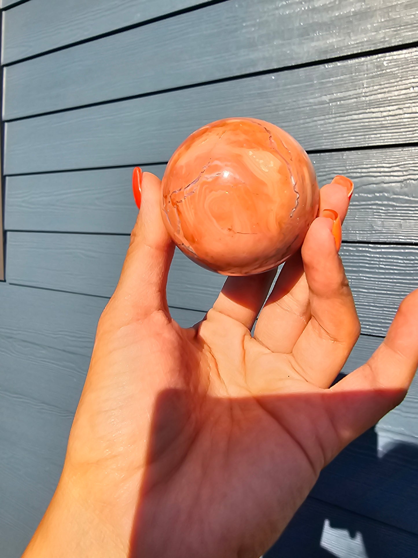 Cotton Candy Agate Sphere