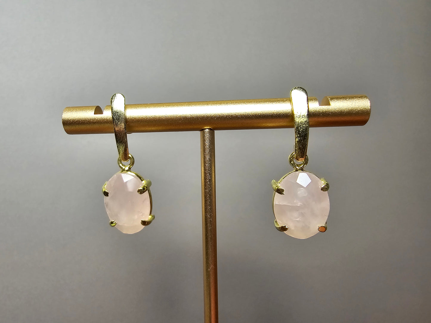 Rose Quartz - Dangle Earrings