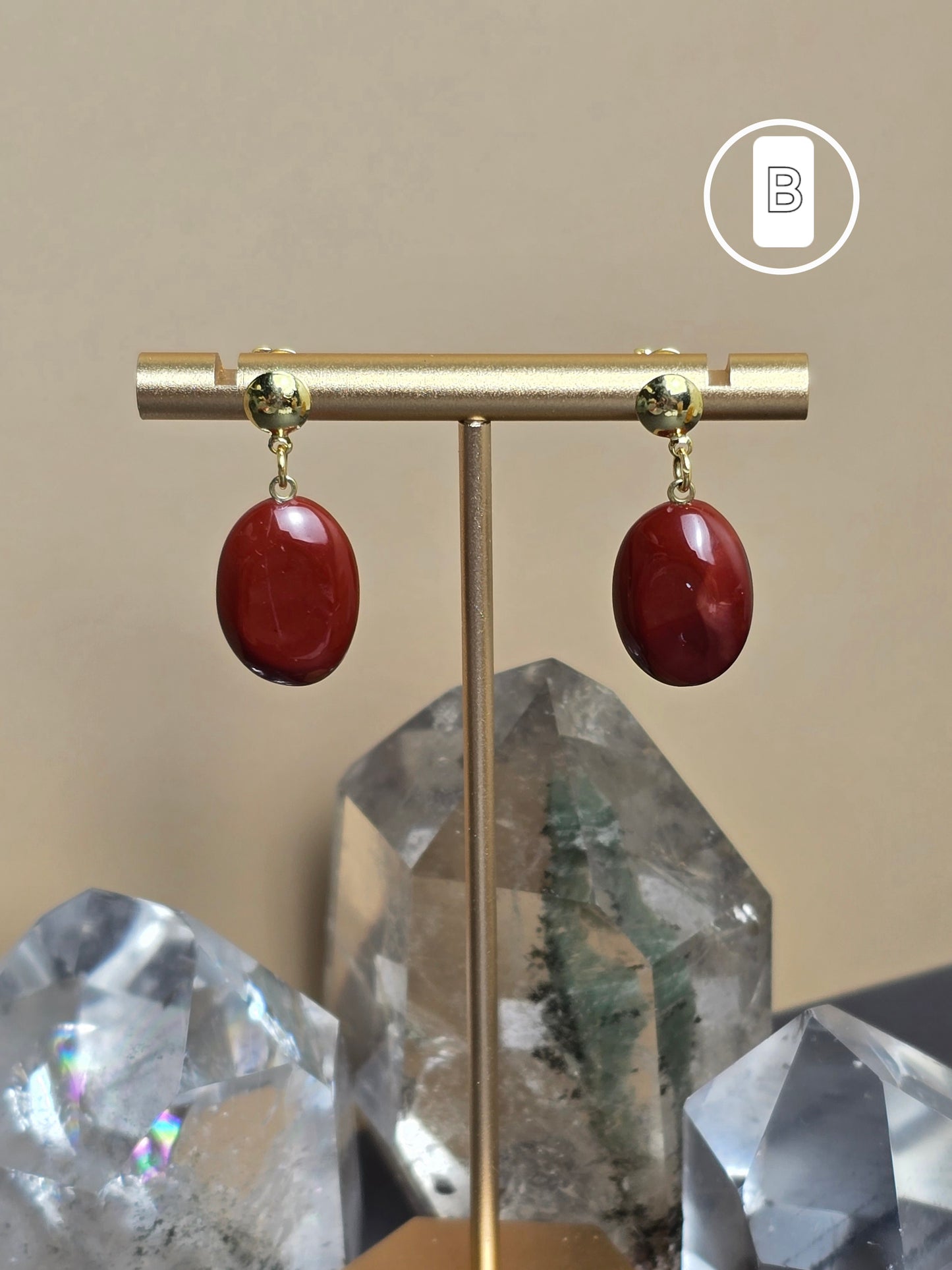 Red Jasper - Dangle Earrings