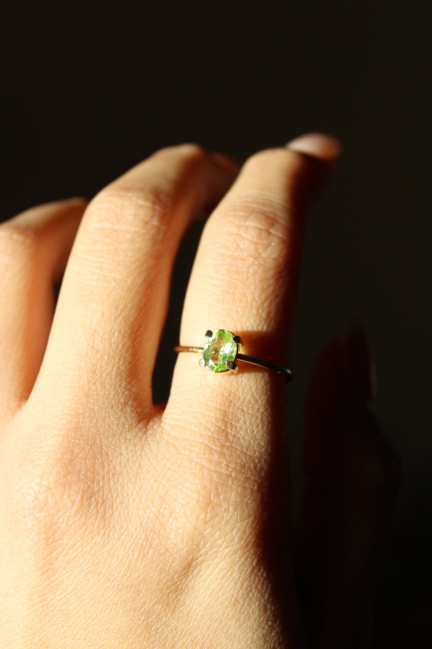 Peridot - Dainty Ring